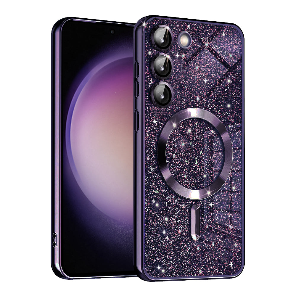 Husă Techsuit Luxury Glitter MagSafe Galaxy S23+ – Mov închis – imagine 8