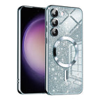 Husă Techsuit Luxury Glitter MagSafe Galaxy S23+ – Albastru deschis – imagine 10