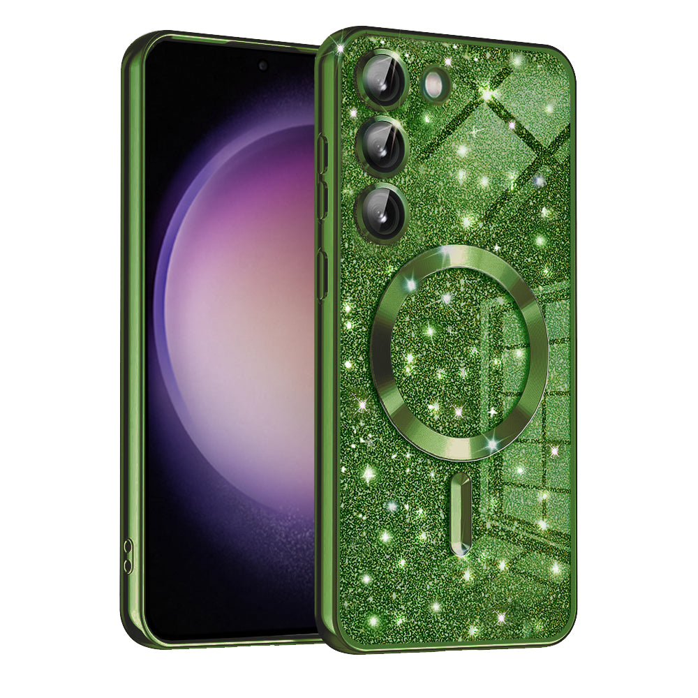 Husă Techsuit Luxury Glitter MagSafe Galaxy S23 – Verde închis – imagine 7