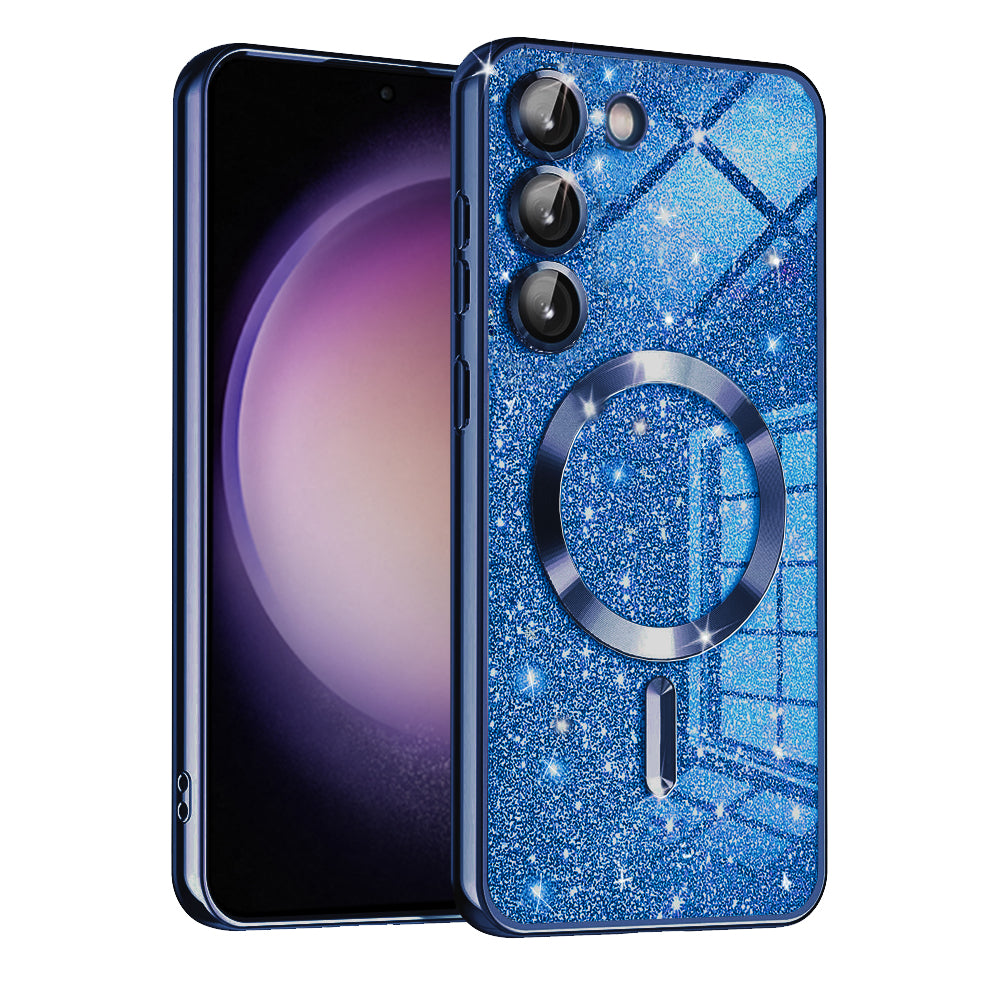 Husă Techsuit Luxury Glitter MagSafe Galaxy S23 – Albastru închis – imagine 8
