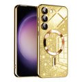 Husă Techsuit Luxury Glitter MagSafe Galaxy S23 – Auriu – imagine 1