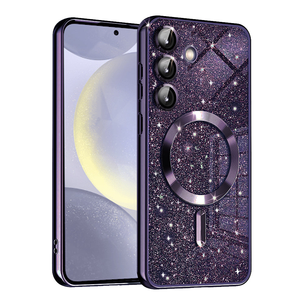 Husă Techsuit Luxury Glitter MagSafe Galaxy S24 – Mov închis – imagine 6