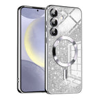 Husă Techsuit Luxury Glitter MagSafe Galaxy S24 – Argintiu – imagine 1