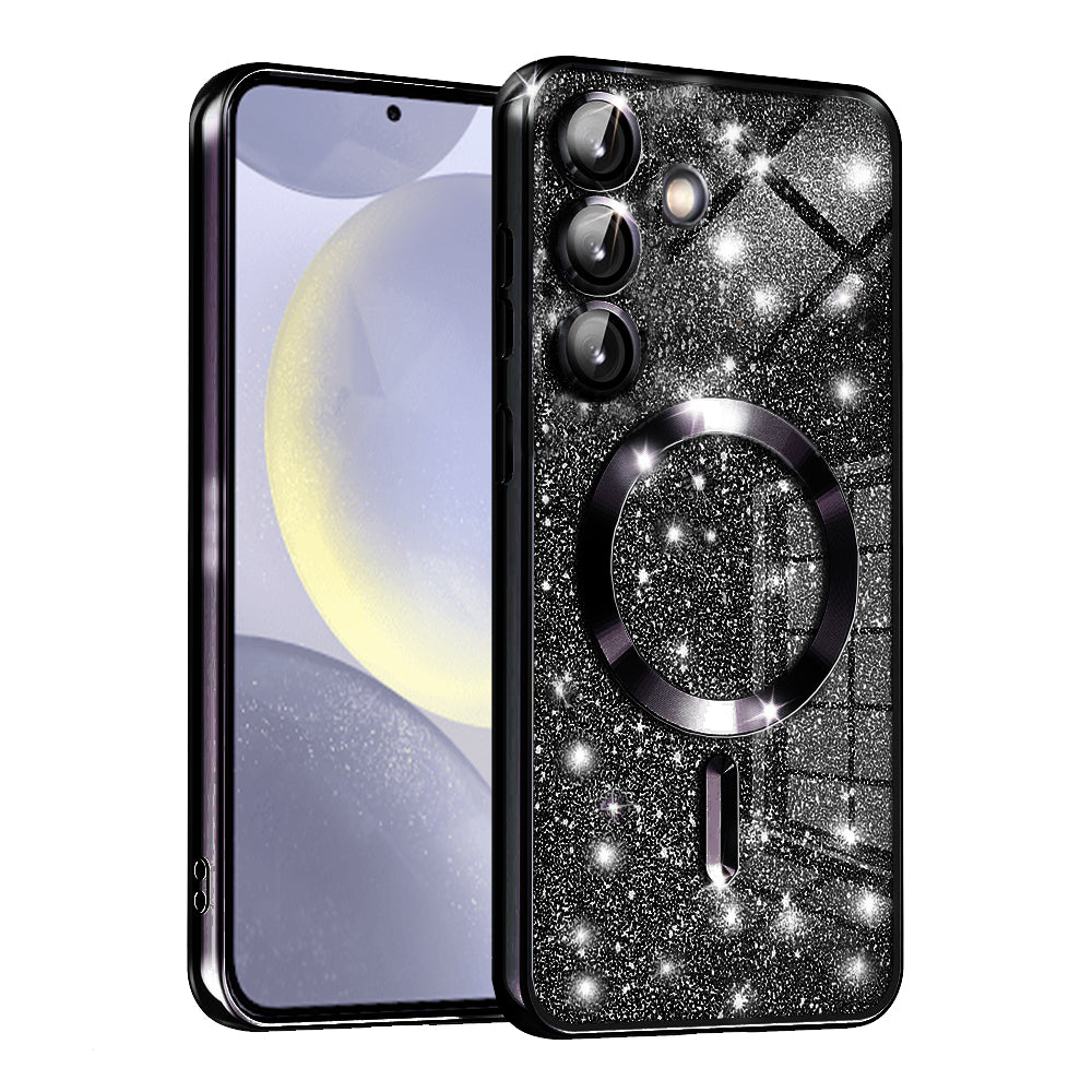 Husă Techsuit Luxury Glitter MagSafe Galaxy S24 – Negru – imagine 4