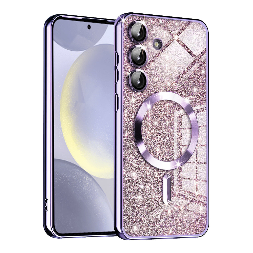 Husă Techsuit Luxury Glitter MagSafe Galaxy S24+ – Mov deschis – imagine 6