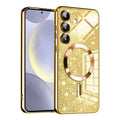 Husă Techsuit Luxury Glitter MagSafe Galaxy S24+ – Auriu – imagine 1