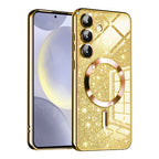 Husă Techsuit Luxury Glitter MagSafe Galaxy S24+ – Auriu – imagine 1