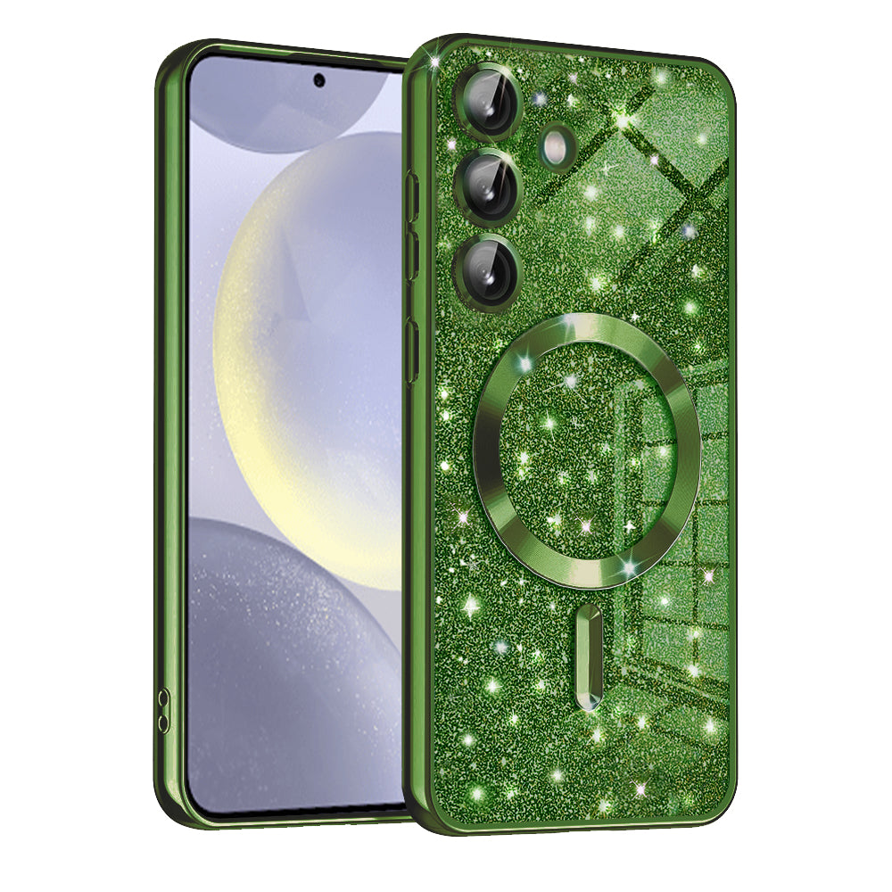 Husă Techsuit Luxury Glitter MagSafe Galaxy S24+ – Verde închis – imagine 11