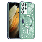 Husă Techsuit Luxury Glitter MagSafe Galaxy S21 Ultra – Verde deschis – imagine 6