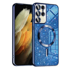 Husă Techsuit Luxury Glitter MagSafe Galaxy S21 Ultra – Albastru închis – imagine 11