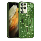 Husă Techsuit Luxury Glitter MagSafe Galaxy S21 Ultra – Verde închis – imagine 8