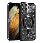Husă Techsuit Luxury Glitter MagSafe Galaxy S21 Ultra – Negru – imagine 2