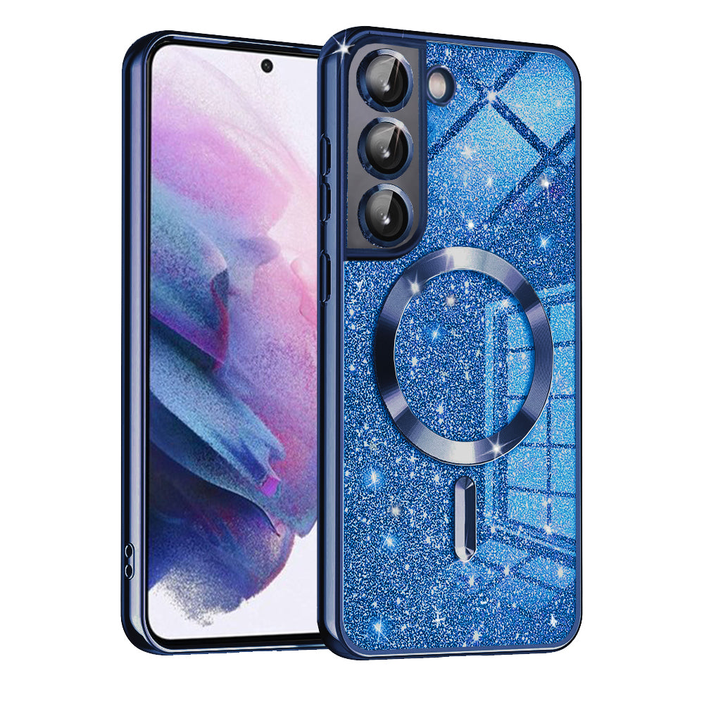 Husă Techsuit Luxury Glitter MagSafe Galaxy S22 – Albastru închis – imagine 12