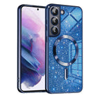 Husă Techsuit Luxury Glitter MagSafe Galaxy S22 – Albastru închis – imagine 12