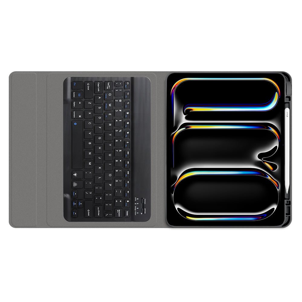 Husă iPad Pro 11 2024 cu tastatură RGB magnetică – Techsuit CozyTab – imagine 3