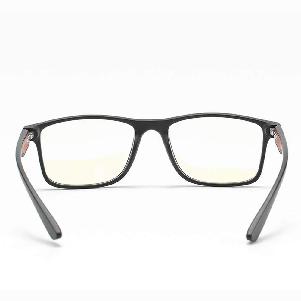 Ochelari lumină albastră bărbați, TR90 negru-verde – Techsuit F2388 – Negru sablat / verde – imagine 3