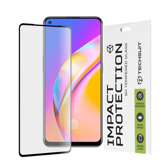 Folie sticlă Techsuit 111D Full Glue pentru Oppo A74 4G / A94 / A95 / Find X5 Lite / Reno5 Lite / Reno5 Z / Reno7 5G / Realme 9 4G / 9 Pro+