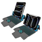 Husă iPad Pro 11 2024 cu tastatură RGB și folie – Techsuit KeyTab – imagine 1