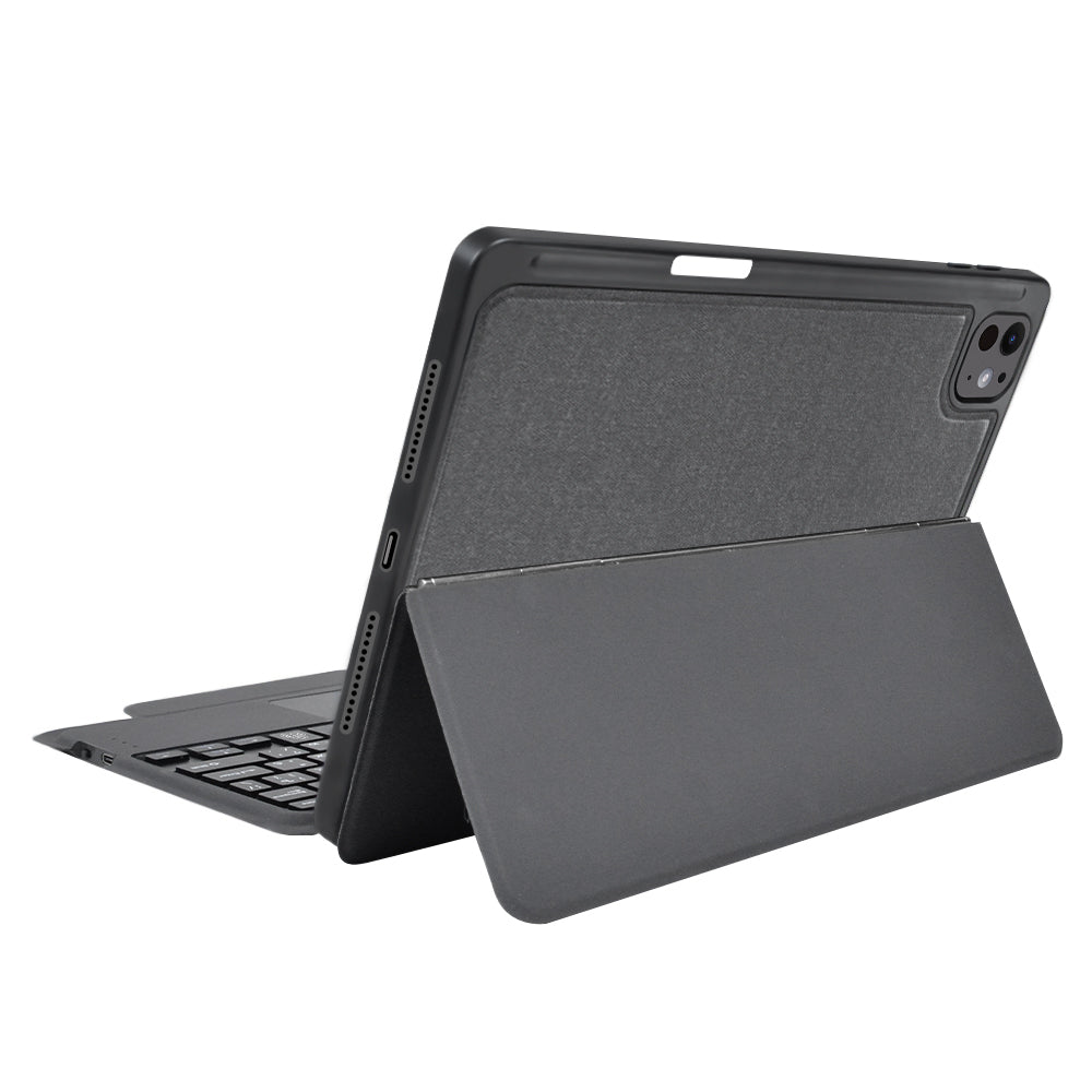Husă iPad Pro 11 2024 cu tastatură RGB și folie – Techsuit KeyTab – imagine 4