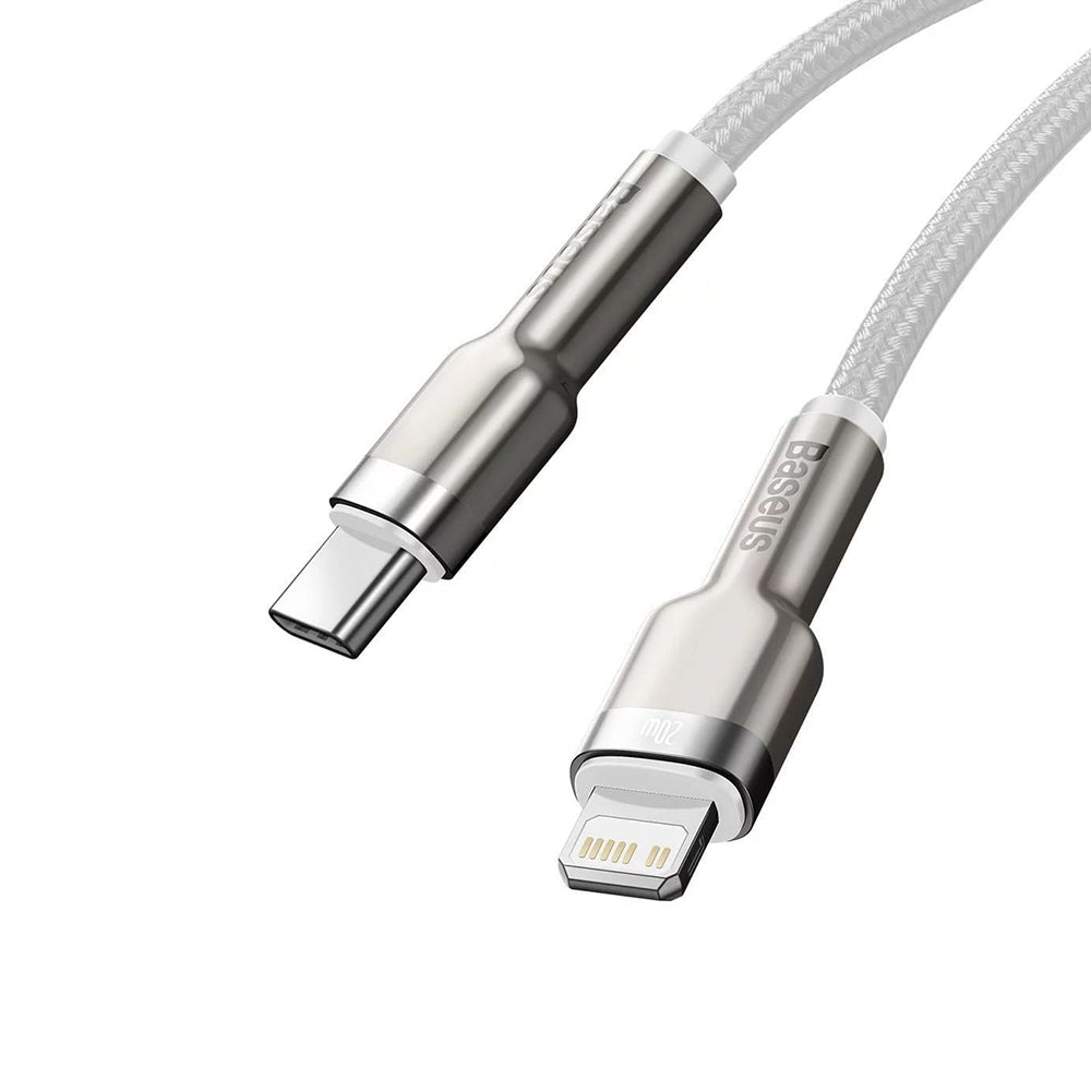Cablu Baseus Cafule Metal USB-C la Lightning 20W, 2 m – imagine 4