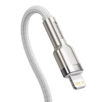 Cablu Baseus Cafule Metal USB-C la Lightning 20W, 2 m – imagine 2