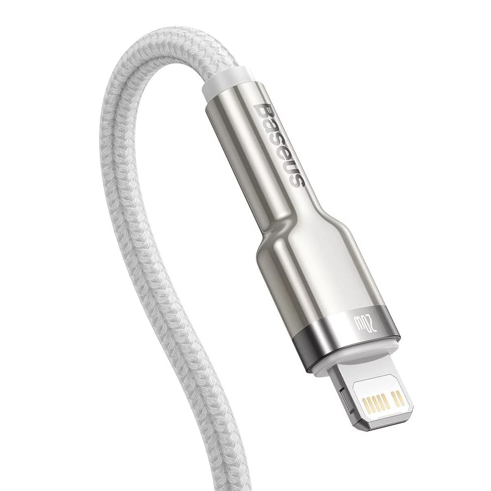 Cablu Baseus Cafule Metal USB-C la Lightning 20W, 2 m – imagine 2