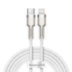 Cablu Baseus Cafule Metal USB-C la Lightning 20W, 2 m – imagine 1