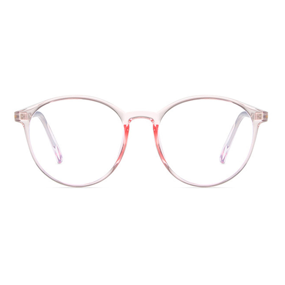 Ochelari lumină albastră, ramă rotundă TR90 16 g – Techsuit F8551 – Roz – imagine 3