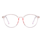 Ochelari lumină albastră, ramă rotundă TR90 16 g – Techsuit F8551 – Roz – imagine 3
