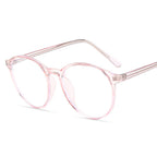 Ochelari lumină albastră, ramă rotundă TR90 16 g – Techsuit F8551 – Roz – imagine 4