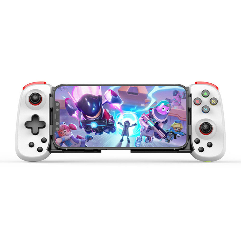 Controller cu suport telefon și tabletă, Bluetooth, alb – Techsuit D6 – imagine 1