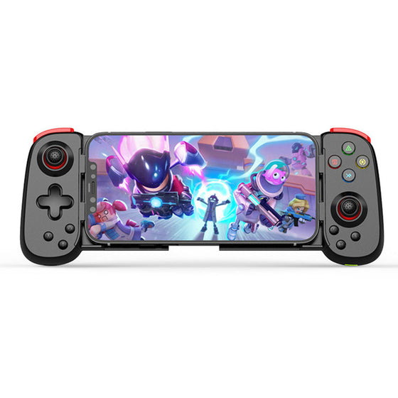 Controller Techsuit D6 DP cu suport extensibil pentru telefon și tabletă, Bluetooth, 400 mAh, 12 h – negru
