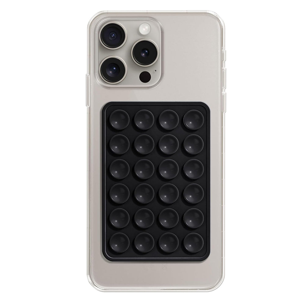 Ventuză silicon pentru telefon, negru – Techsuit PAD – imagine 1