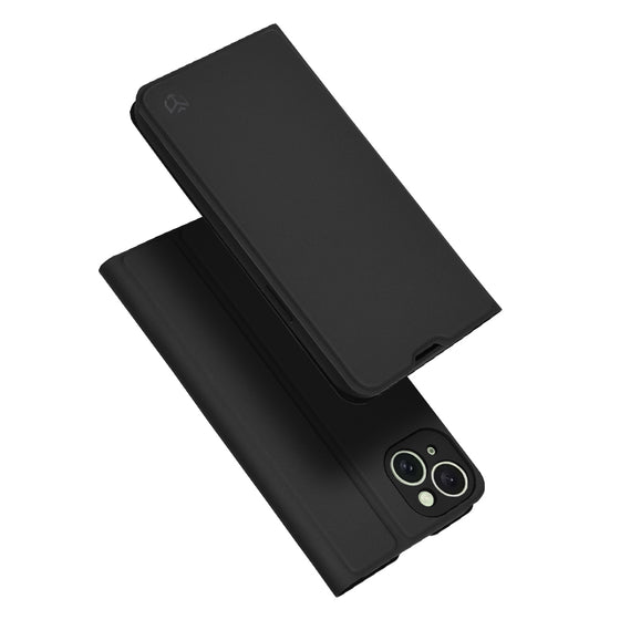 Husă tip carte Techsuit Magskin Book pentru iPhone 15 Plus – negru