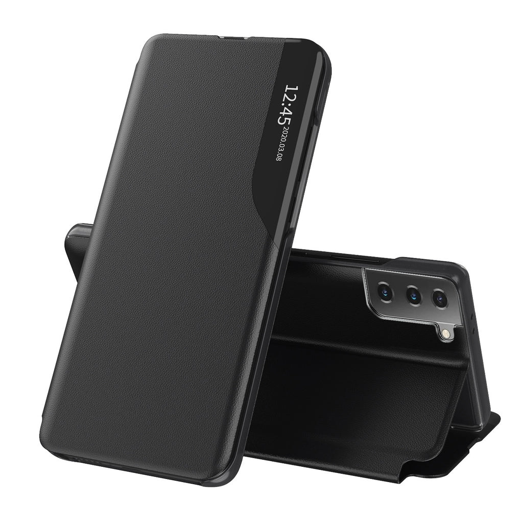 Husă flip Techsuit eFold Galaxy S21 FE – Negru – imagine 1