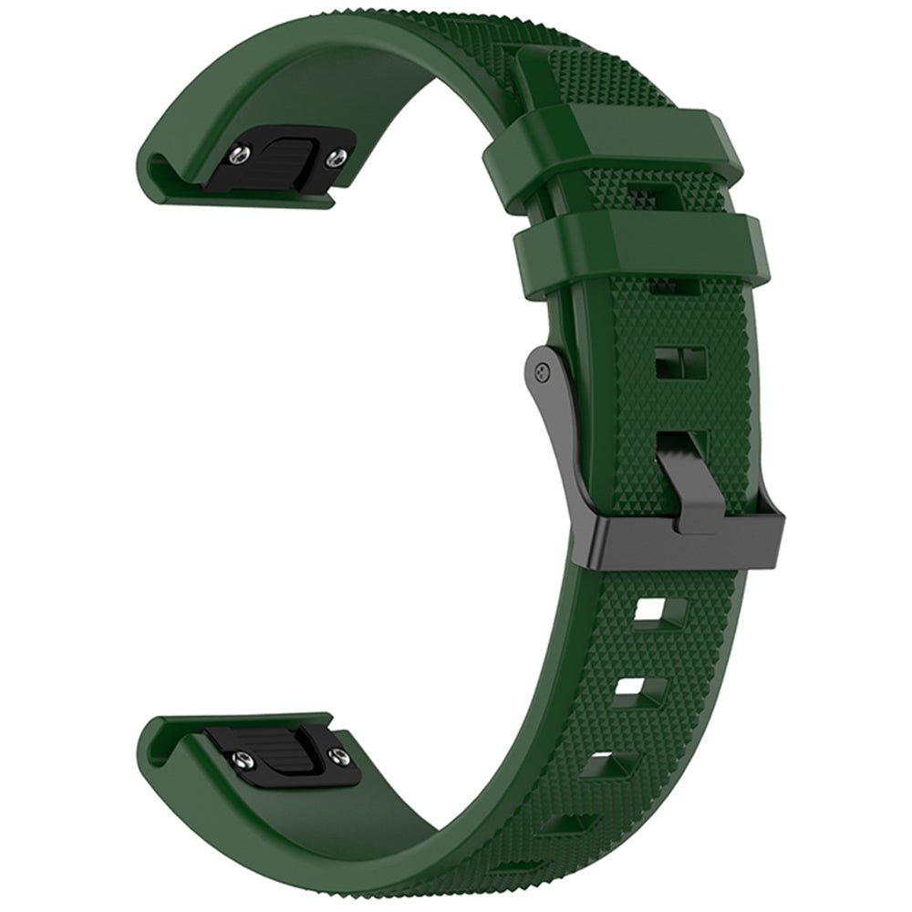 Curea Garmin Fenix 5/5 Plus 6/6 Pro/7 Techsuit W058, verde închis – imagine 1