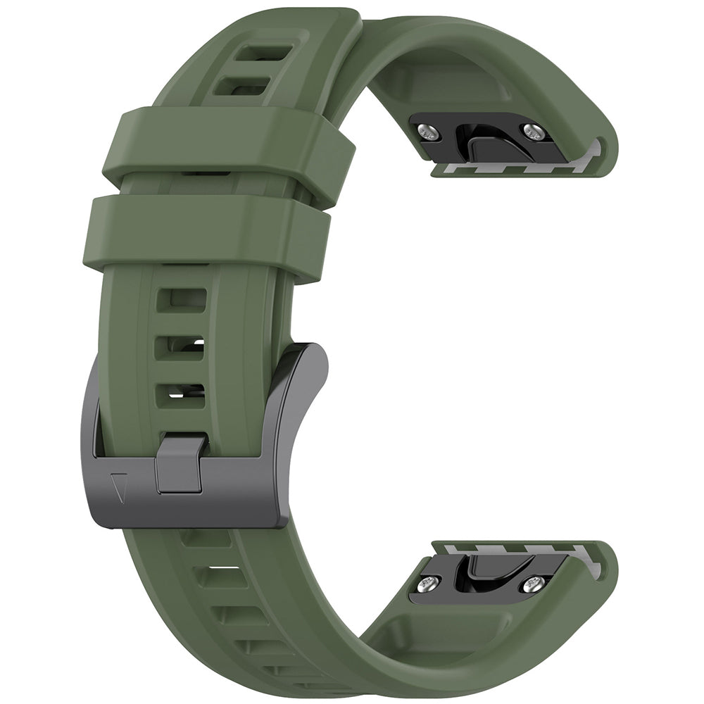 Curea Garmin Fenix 5/5 Plus 6 Techsuit W060, silicon, verde închis – imagine 1