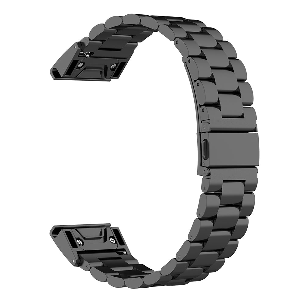 Curea Garmin Fenix 3/3 HR/5X Techsuit W010, oțel inoxidabil, negru – imagine 1