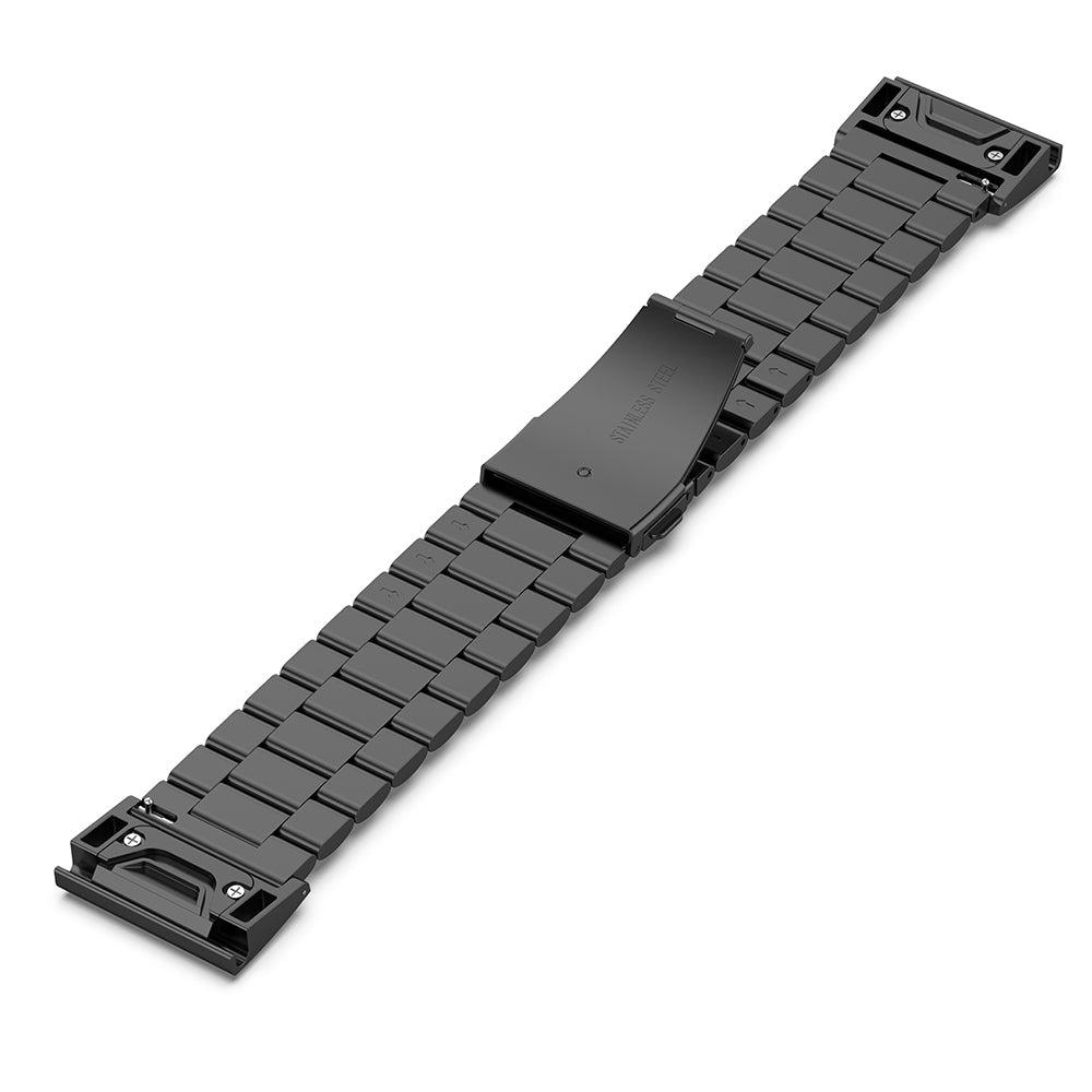 Curea Garmin Fenix 3/3 HR/5X Techsuit W010, oțel inoxidabil, negru – imagine 4