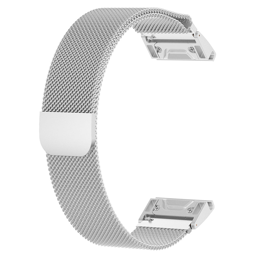 Curea Garmin Fenix 3/3 HR/5X Techsuit W009, oțel inoxidabil, argintiu – imagine 1