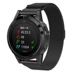 Curea Garmin Fenix 5/5 Plus 6 Techsuit W009, oțel inoxidabil, negru – imagine 2