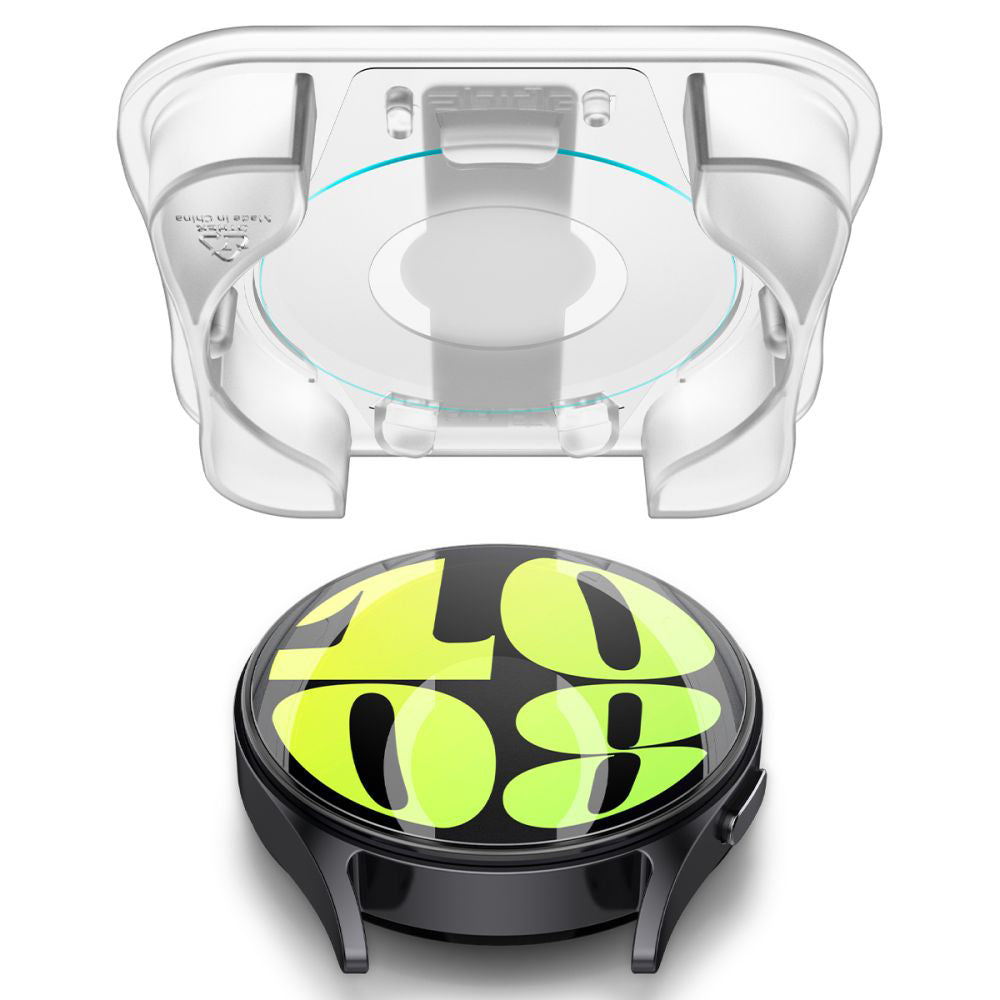 Set 2 folii de sticlă Spigen Glas.tR EZ Fit Samsung Galaxy Watch7 (44 mm) – imagine 5