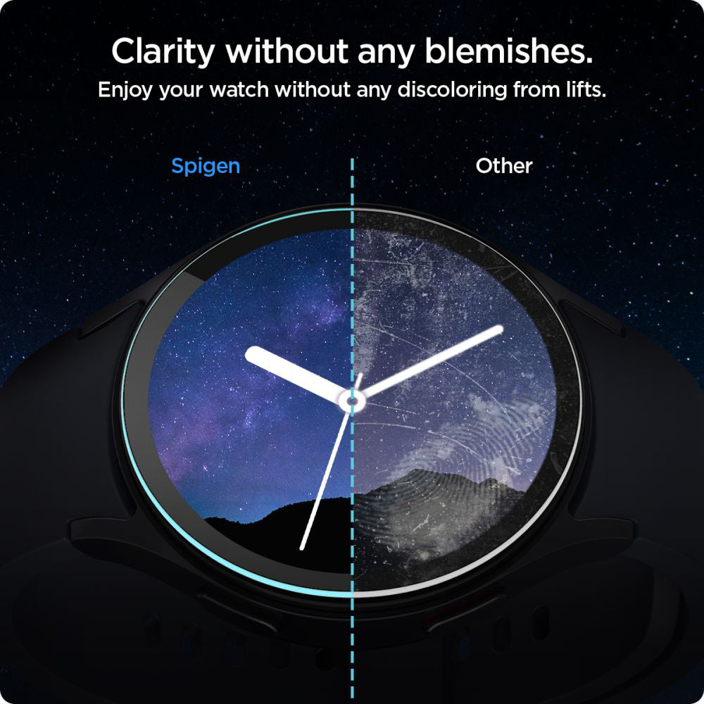 Set 2 folii de sticlă Spigen Glas.tR EZ Fit Samsung Galaxy Watch7 (44 mm) – imagine 7