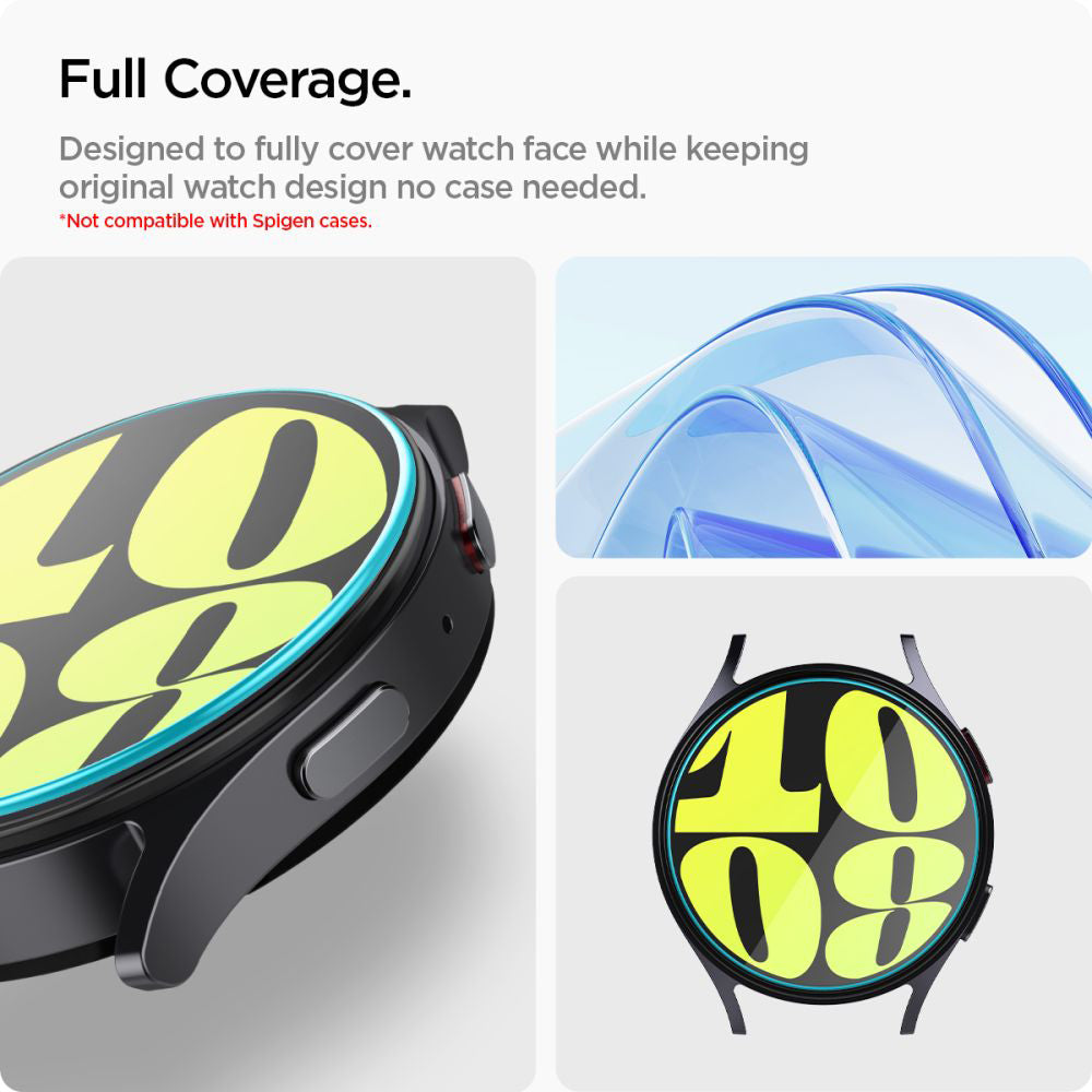 Set 2 folii de sticlă Spigen Glas.tR EZ Fit Samsung Galaxy Watch7 (44 mm) – imagine 6