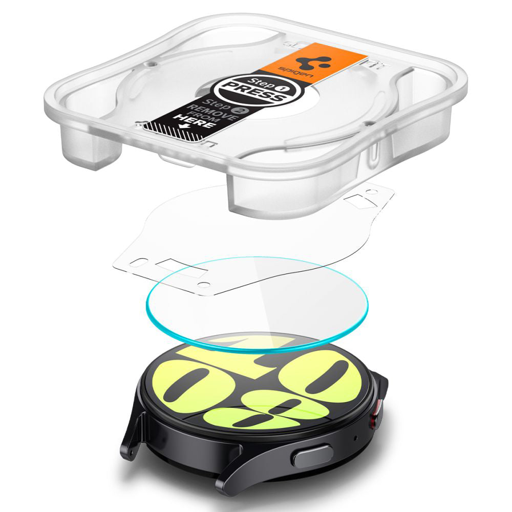 Set 2 folii de sticlă Spigen Glas.tR EZ Fit Samsung Galaxy Watch7 (44 mm) – imagine 4