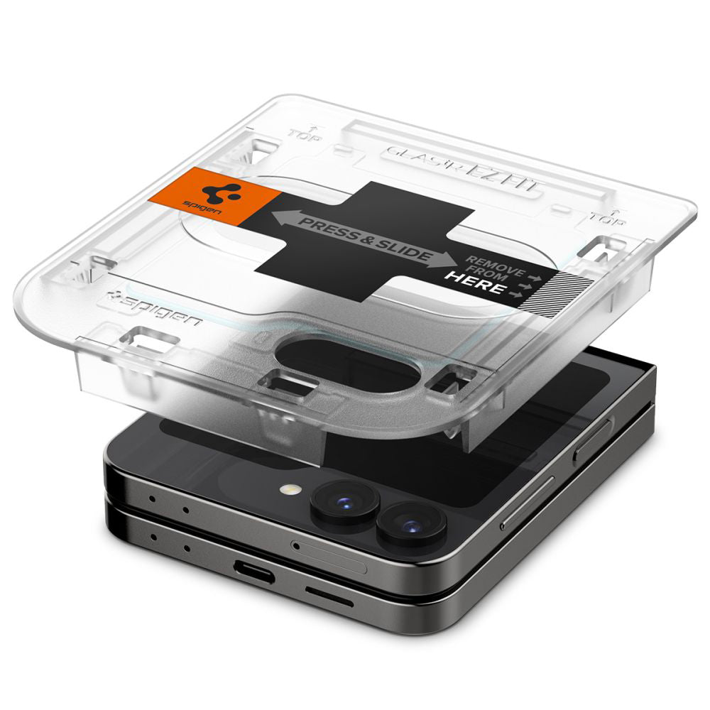 Folie de sticlă Spigen Glas.tR EZ Fit pentru Samsung Galaxy Z Flip6 / Z Flip7 FE – imagine 6