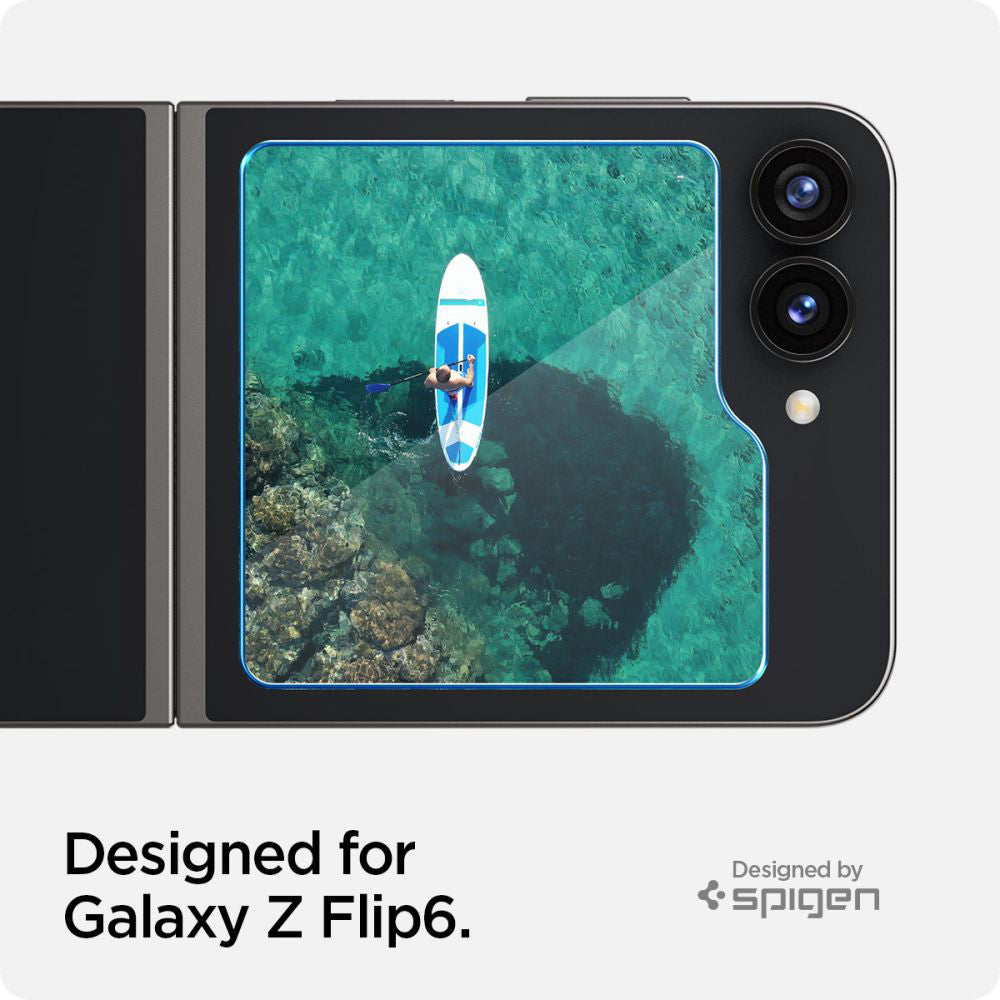 Folie de sticlă Spigen Glas.tR EZ Fit pentru Samsung Galaxy Z Flip6 / Z Flip7 FE – imagine 7