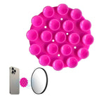 Ventuză silicon pentru telefon, selfie pe oglindă, roz – Techsuit CUP – imagine 2