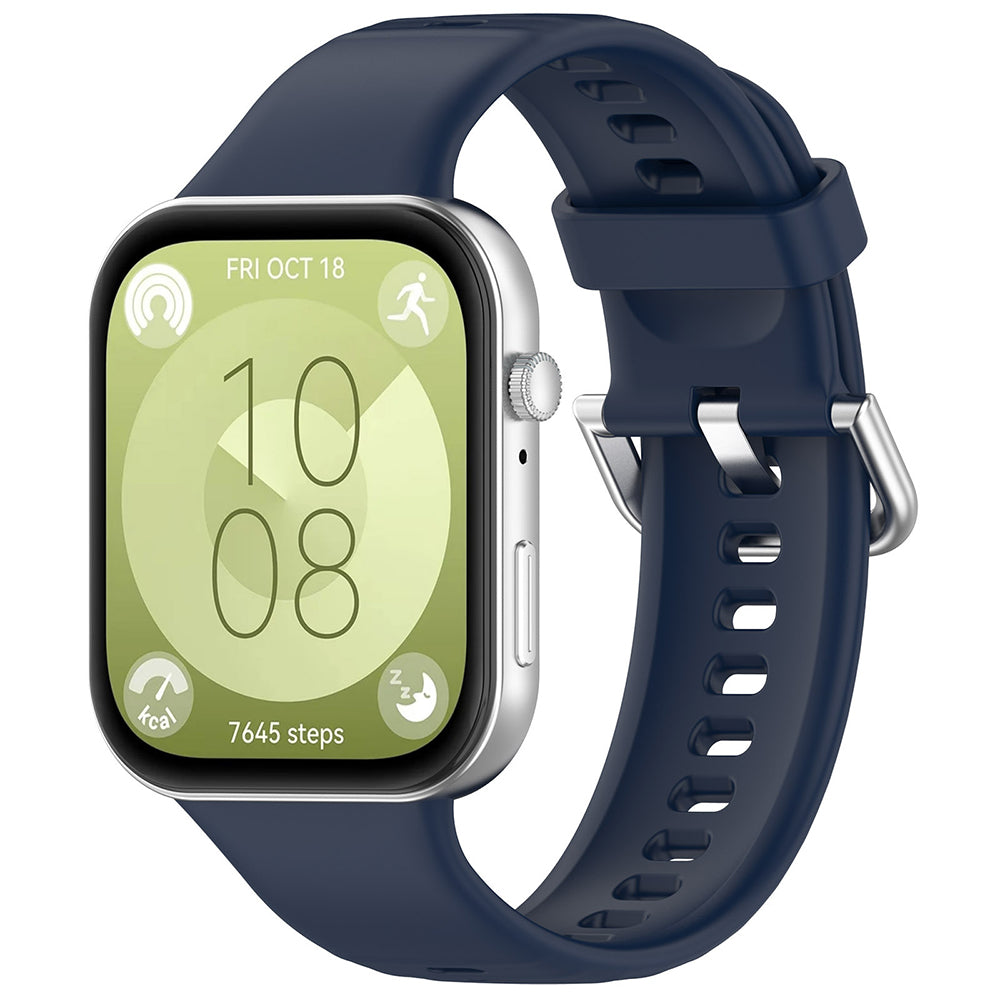 Curea W061 Huawei Watch Fit 3 / Fit 4 / Fit 5, bleumarin – Techsuit – imagine 1