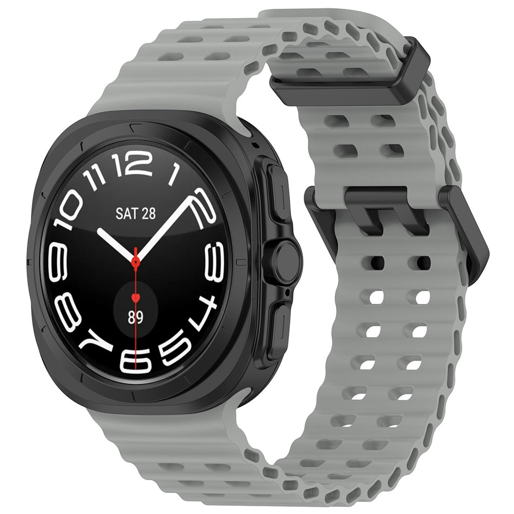 Curea Samsung Galaxy Watch Ultra 47 mm Techsuit W062, silicon, gri – imagine 1
